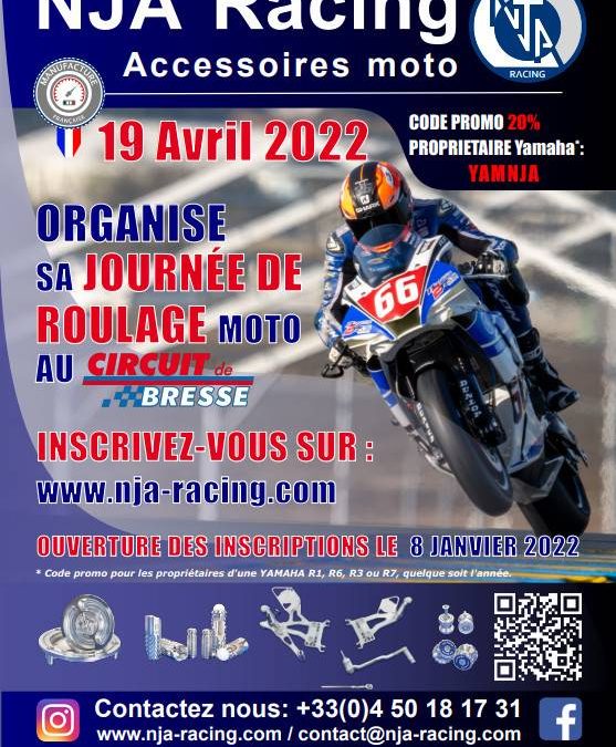 Inscription roulage circuit moto NJA Racing